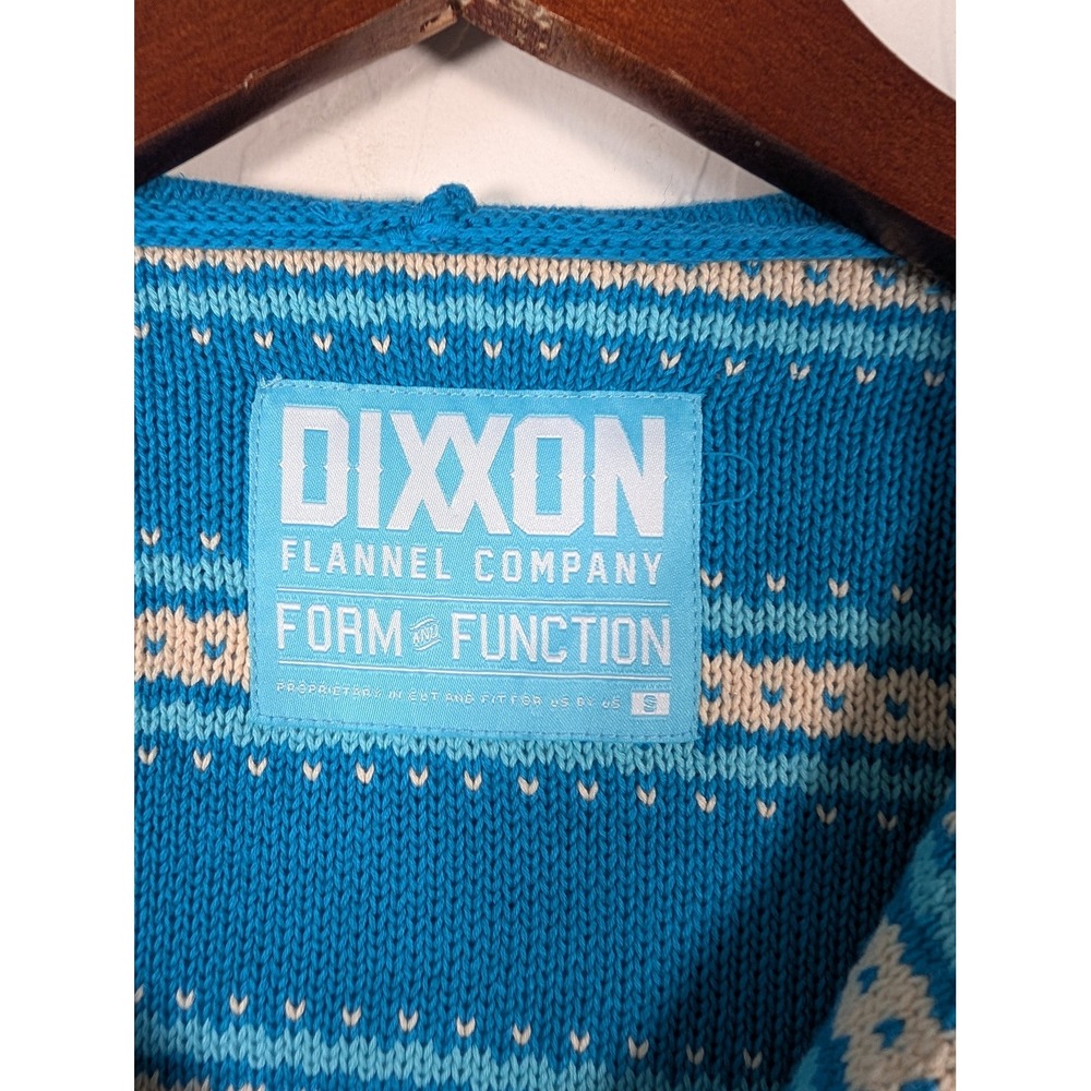 Dixxon Flannel Co. Baja Hoodie Pullover Women Small Striped Knit Kangaroo Pocket - Picture 2 of 11